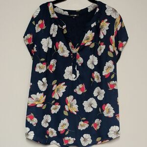 Papermoon Navy Floral Blouse
